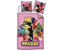 „Miraculous Ladybug Be Your Self“ patalynės komplektas 140–200 cm, 63–63 cm mikropluošto