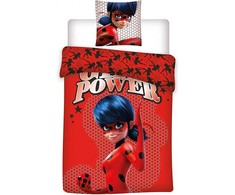 „Miraculous Ladybug Girl Power“ patalynės komplektas 140–200 cm, 63–63 cm mikropluošto