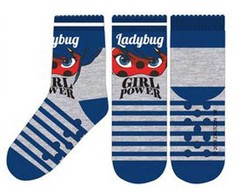 „Miraculous Ladybug Girl Power“ vaikiškos storos neslystančios kojinės 31/34