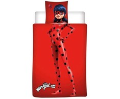 „Miraculous Ladybug“ patalynės užvalkalas 140–200 cm, 65–65 cm