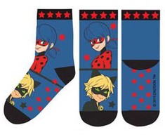 „Miraculous Ladybug Stars“ vaikiškos storos neslystančios kojinės 27/30