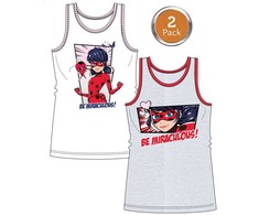 „Miraculous Ladybug“ vaikiškas berankovių marškinėlių dviejų dalių komplektas 110/116 cm