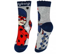 „Miraculous Ladybug“ vaikiškos storos neslystančios kojinės 31/34