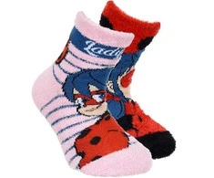 „Miraculous Ladybug“ vaikiškos storos neslystančios kojinės 31/34