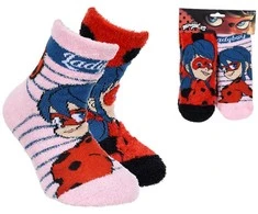„Miraculous Ladybug“ vaikiškos storos neslystančios kojinės 31/34