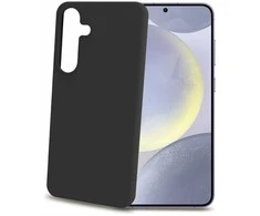 Dėklas Celly Cromo Soft rubber case Galaxy S25+ Svart