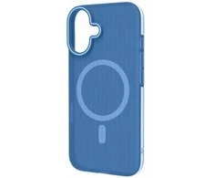 Dėklas Celly Magsuit MagSafe-kompatibelt skal iPhone 16 semi-transparent Blå