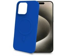 Dėklas Celly Cromomag Magnetic Soft rubber case MagSafe iPhone 16 Pro Max Blå