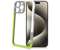 Dėklas Celly Bumper iPhone 16 Pro Max Vit/Limegrön