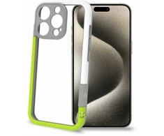 Dėklas Celly Bumper iPhone 16 Pro Vit/Limegrön