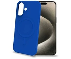 Dėklas Celly Cromomag Magnetic Soft rubber case MagSafe iPhone 16 Blå