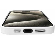 Dėklas Celly Magdual MagSafe-kompatibelt skal iPhone 16 Vit + Transparent