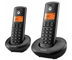 Telefonas stacionarus belaidis komplektas 2 vnt. Motorola E202 juoda