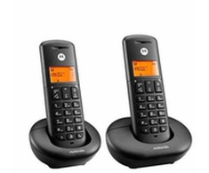 Telefonas stacionarus belaidis komplektas 2 vnt. Motorola E202 juoda