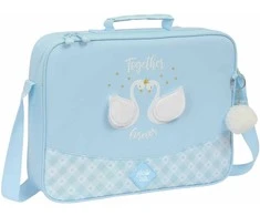 Mokyklinė kuprinė Glow Lab Cisnes Šviesiai mėlyna 38 x 28 x 6 cm