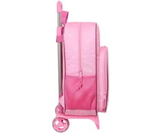 Mokyklinė kuprinė su ratukais Barbie Girl Rožinė 33 x 42 x 14 cm