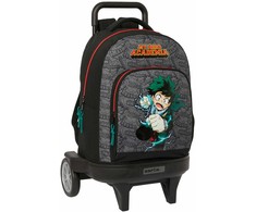 Safta Mokyklinė kuprinė su ratukais My Hero Academia Juoda 33 x 45 x 22 cm