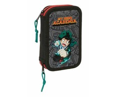 Safta Mokyklinis dėklas My Hero Academia Juoda 12.5 x 19.5 x 4 cm 28 Dalys