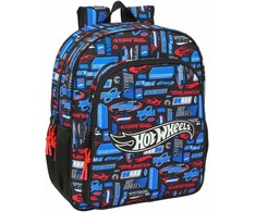 Safta Mokyklinis krepšys Hot Wheels Spalvotas 32 x 38 x 12 cm