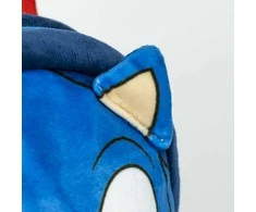 CurePink Sonic The Hedgehog Ežiuko Soniko pliušinė kuprinė, 22 cm