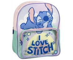 Mokyklinis krepšys Stitch Alyvinė 25 x 30 x 12 cm