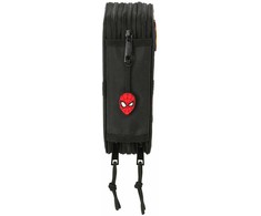 Safta Mokyklinis penalas su priedais Spider-Man Attack Juoda 12,5 x 19,5 x 5,5 cm 37 Dalys