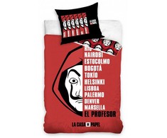 „Money Heist“ patalynės komplektas 140–200 cm, 70–90 cm