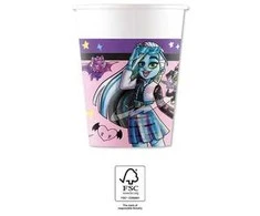 Globos Europe Bv Vienkartiniai puodeliai Monster High, 8 vnt.