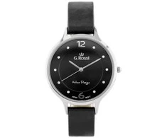 Laikrodis WOMEN'S WATCH G. ROSSI - 10411A-1A1 ON PASK (zg714e) + BOX