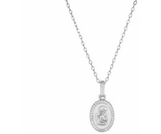 Amen Sidabrinis children´s pakabukas Angel with zircons Angels CLANSMBB (chain, pendant)