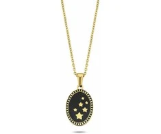 Moteriškas pakabukas CO88 Collection 8CN-26134 Auksinis Juoda