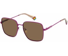 Akiniai POLAROID PLD6194SX1JZF. Akiniai przeciwsłoneczne, Kolor PURPLE. Kobieta.