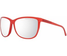 Akiniai PORSCHE DESIGN P8590-61E. Akiniai przeciwsłoneczne, Kolor raudona. Kobieta.
