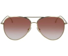Akiniai VICTORIA BECKHAM VB203S-712. Akiniai przeciwsłoneczne, Kolor auksinė. Kobieta.