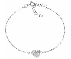 Amen Sidabrinis pakabukas with a heart Love CLCZLBBZ (chain, pendant)