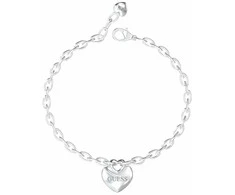 Guess Žavinga plieninė apyrankė su širdele „Crazy In Love“ JUBB05217JWRH