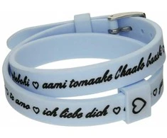 Moteriški apyrankės il mezzometro I LOVE YOU Sidabrinis - BRACCIALE IN SILICONE/SILICONE BRACELET
