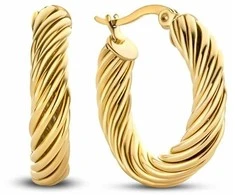 Moteriški auskarai CO88 Collection 8CE-70432 Auksinis