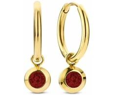 Moteriški auskarai CO88 Collection 8CE-70484 Auksinis Raudona
