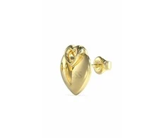 Guess Crazy In Love paauksuoto plieno širdies auskarai JUBE05218JWYGT/U