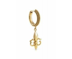 Biżuteria GUESS JUME01327JWAG. Kolczyki, Kolor auksinė. Mężczyzna.