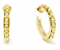 Shabama ETHIOPIA Žalias 3CM earrings #auksinis glitter 1 u