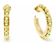 Shabama ETHIOPIA Žalias 2CM earrings #auksinis glitter 1 u