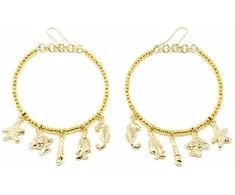 Shabama FORMENTOR earrings #shiny auksinis 1 u