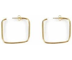 Shabama MOORE SQUARES earrings #shiny auksinis 1 u