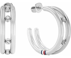Tommy Hilfiger Nesenstantys plieniniai auskarai su lanku 2780614