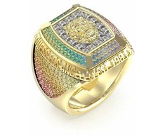 Biżuteria GUESS JUMR05034JWYG. Pierścionek, Kolor auksinė. Mężczyzna.