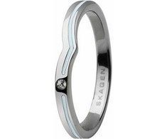 Biżuteria SKAGEN JRSI018SS6. Pierścionek, Kolor žalia sidabrinė. Kobieta.