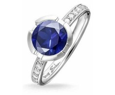 Biżuteria THOMAS SABO 035-050-32-54. Pierścionek, Kolor mėlyna sidabrinė. Kobieta.