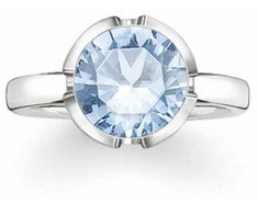 Biżuteria THOMAS SABO 036-009-31-54. Pierścionek, Kolor mėlyna sidabrinė. Kobieta.